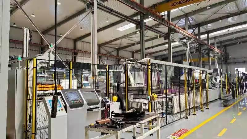 厚板存储、折弯、检测、焊接智能化产线: